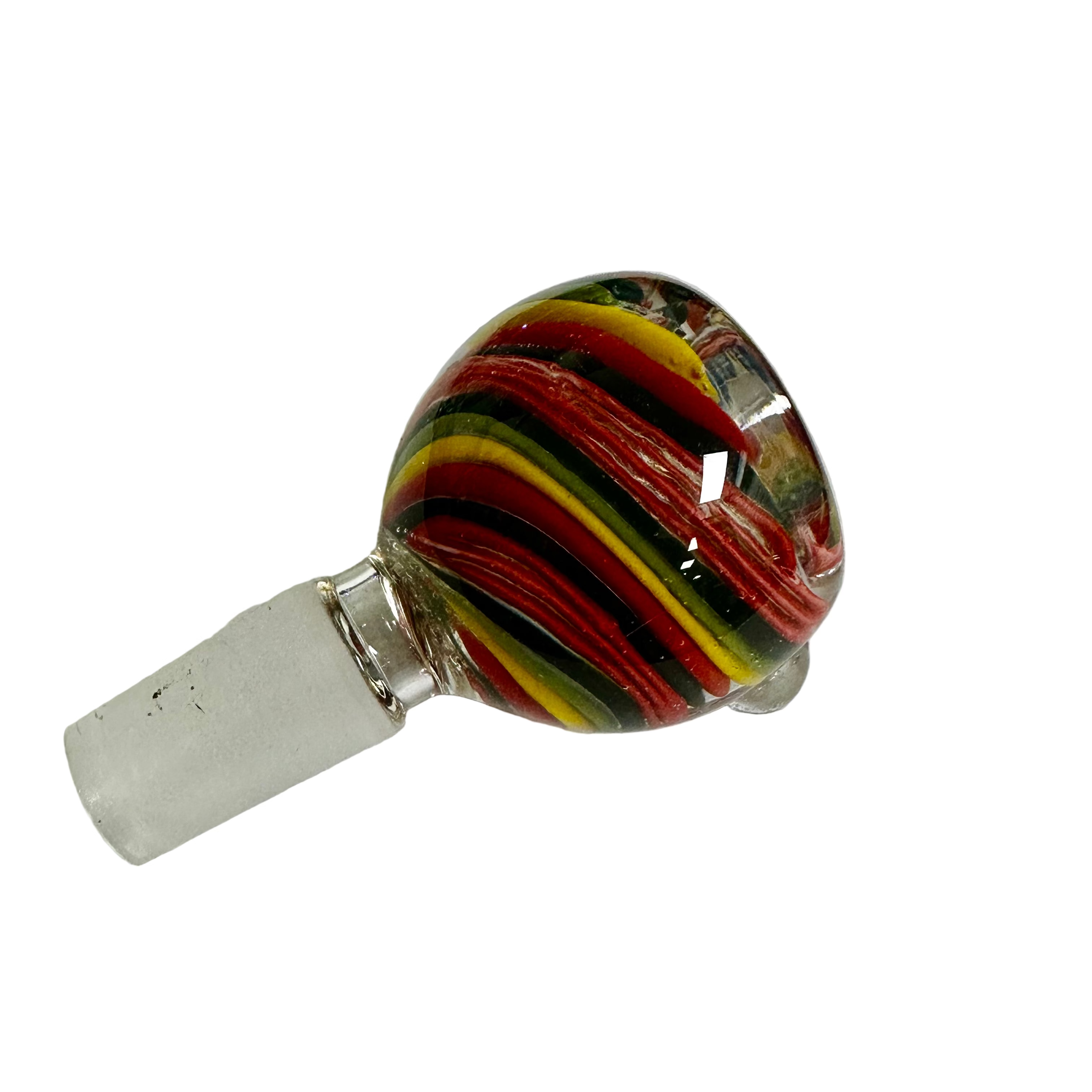 14mm Flower Bowl Rasta Stripe Color