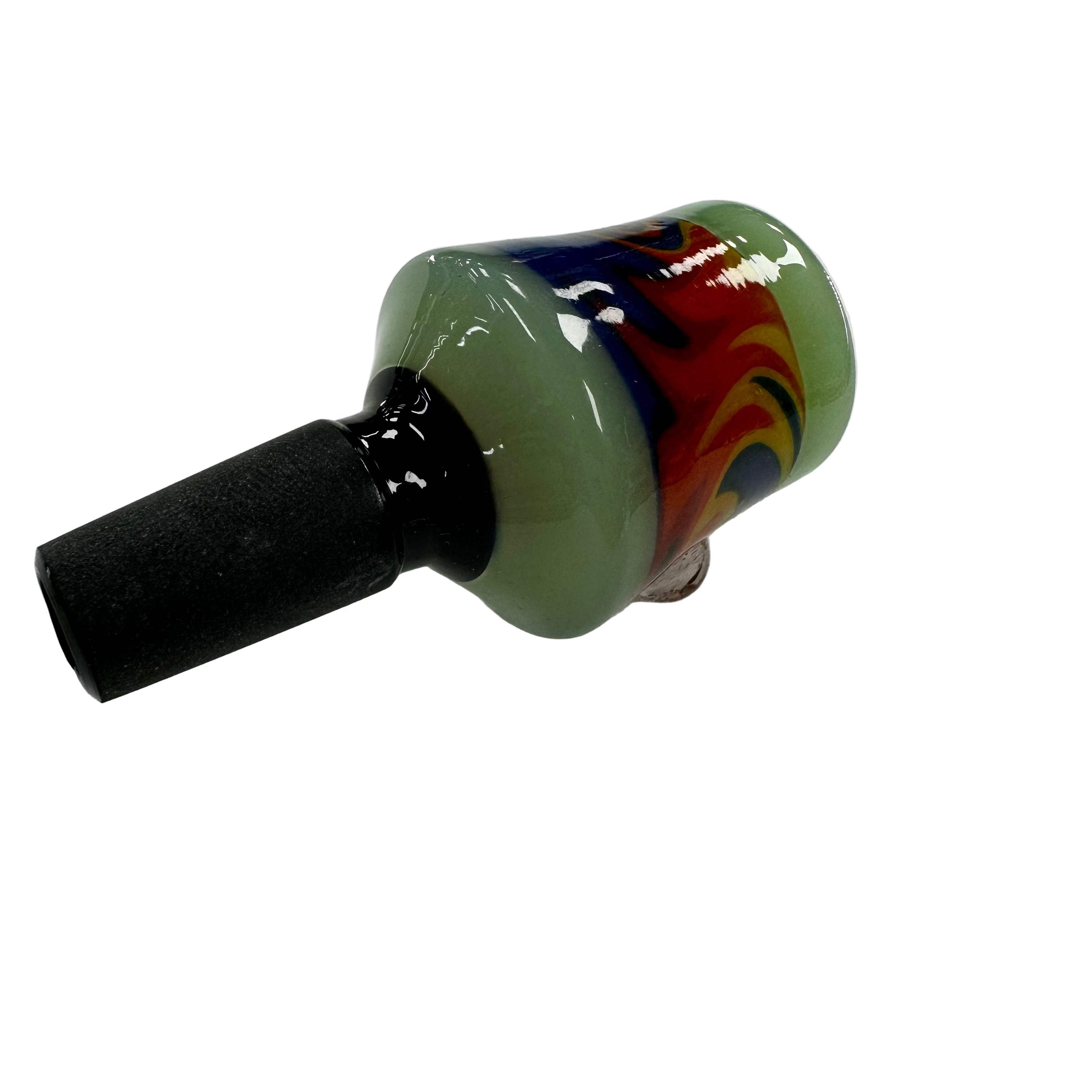 14mm Flower Bowl Wig Wag Black Base Bell Shape