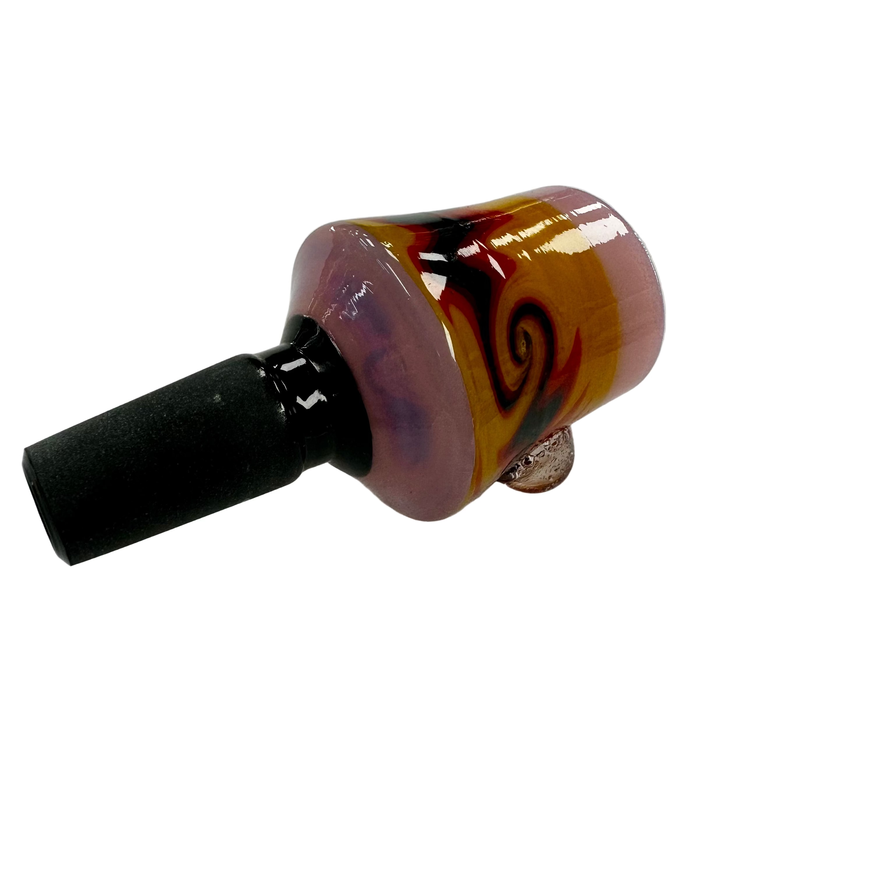 14mm Flower Bowl Wig Wag Black Base Bell Shape