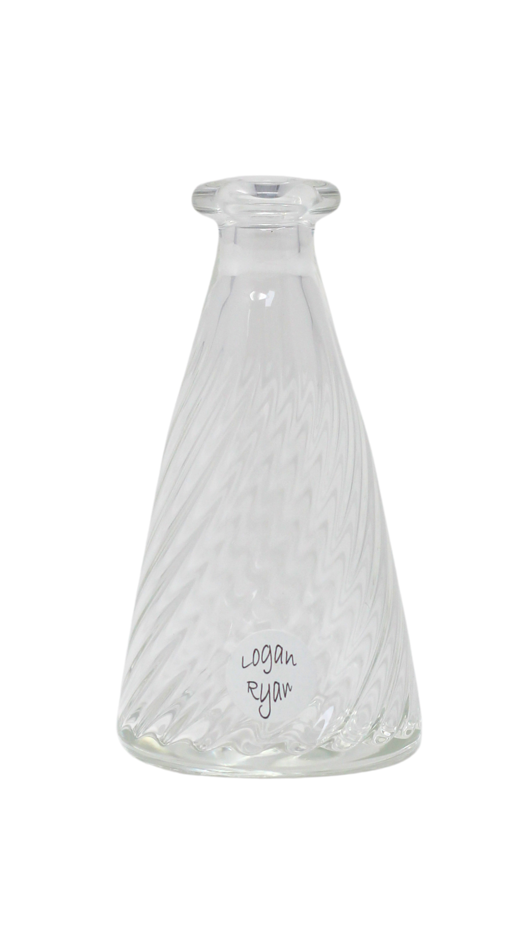 Logan Ryan Glass Dry Sculpted Clear Puffco Top