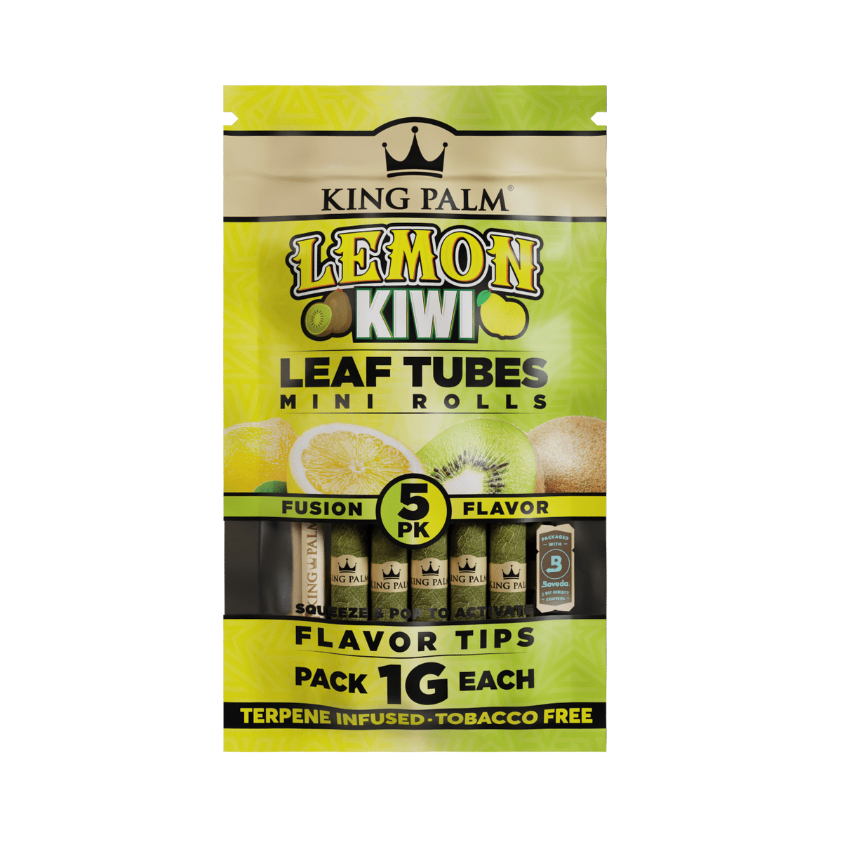 King Palm Minis 5pk Lemon Kiwi
