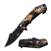 Master USA Spring Assist Knife - Leaves