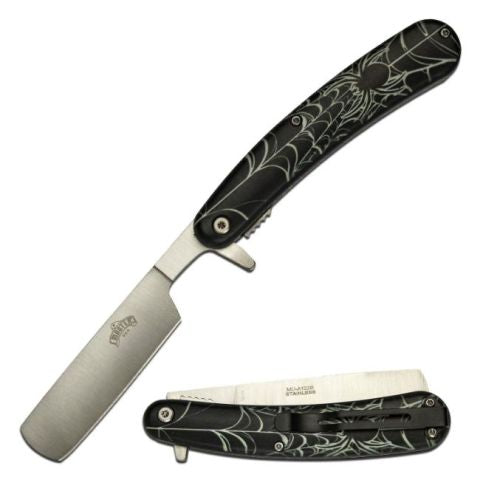 Master USA Spring Assist Knife- Spider In Web