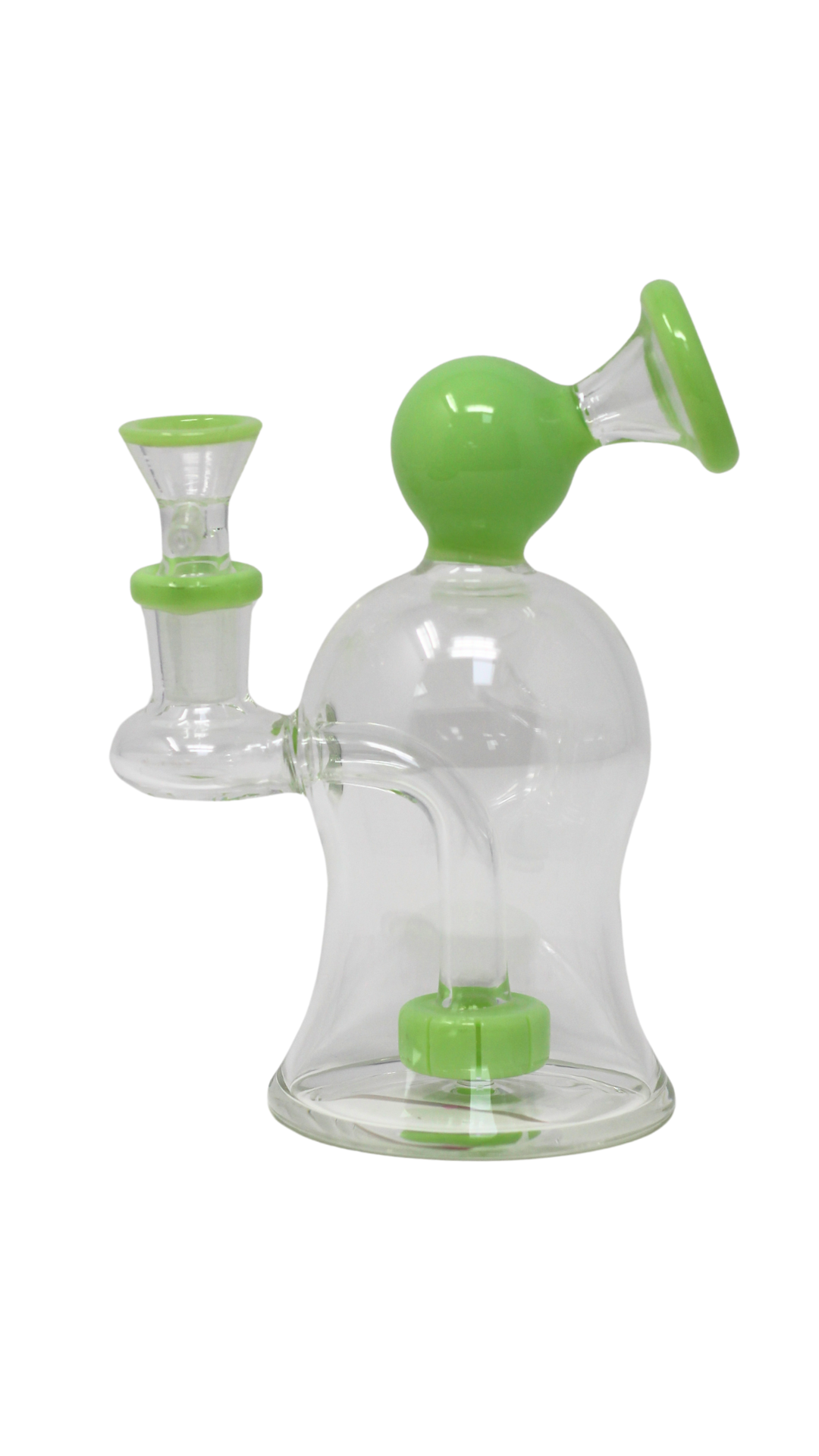 MWP 133 - 6" Mini Curvy 8 Colors 45 Degree Glass Water Pipe