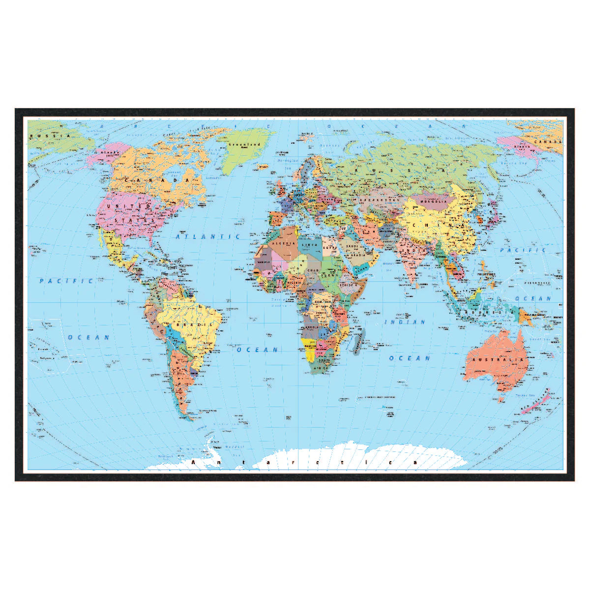 World Map Mood Mat Slab