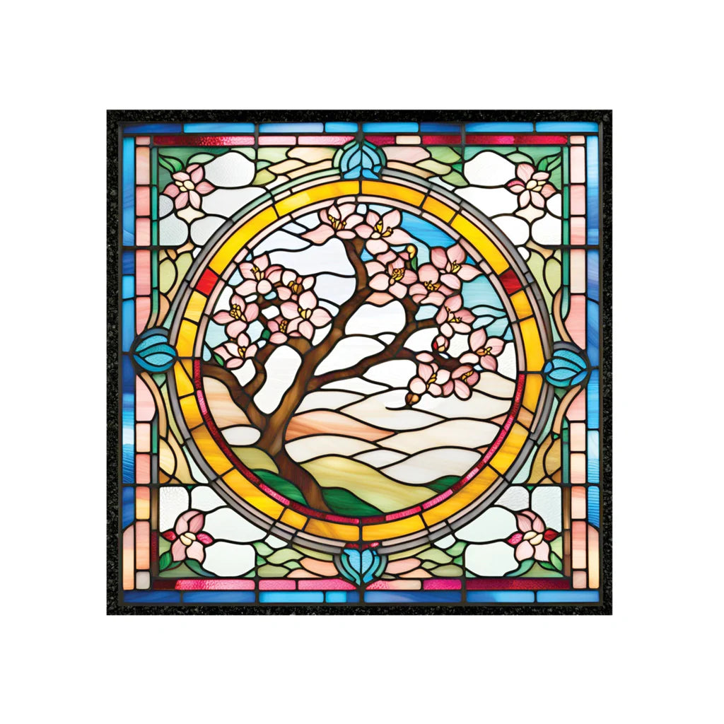 Mood Mat Stained Flower 8