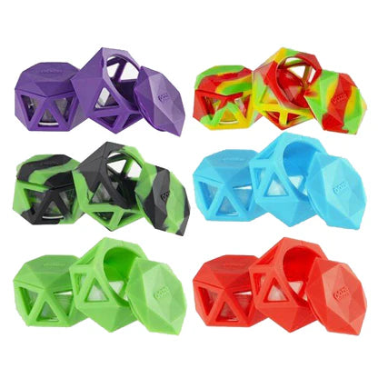 Ooze Geode Silicone Covered Glass Container