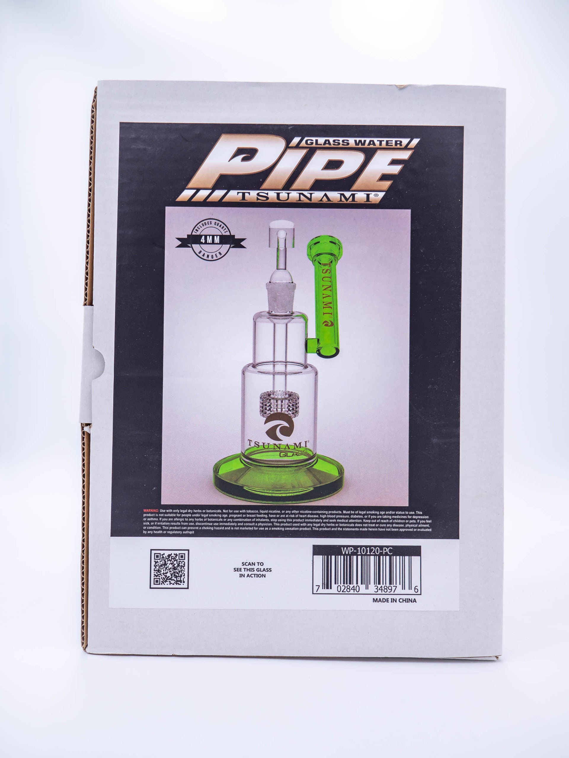 Tsunami Glass WP 10120 PC - Side Neck Shower Head