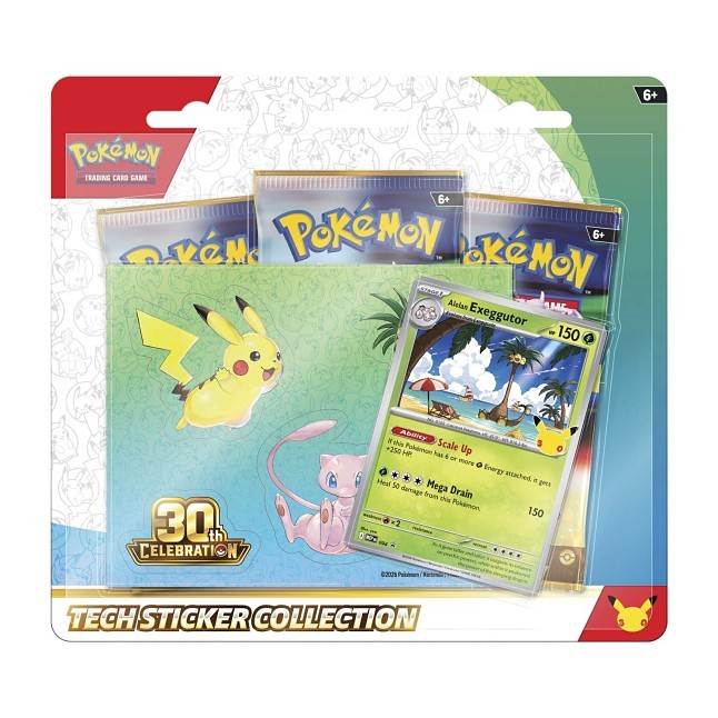 Pokemon 30th Celebration Tech-Sticker Collection (Styles May Vary)