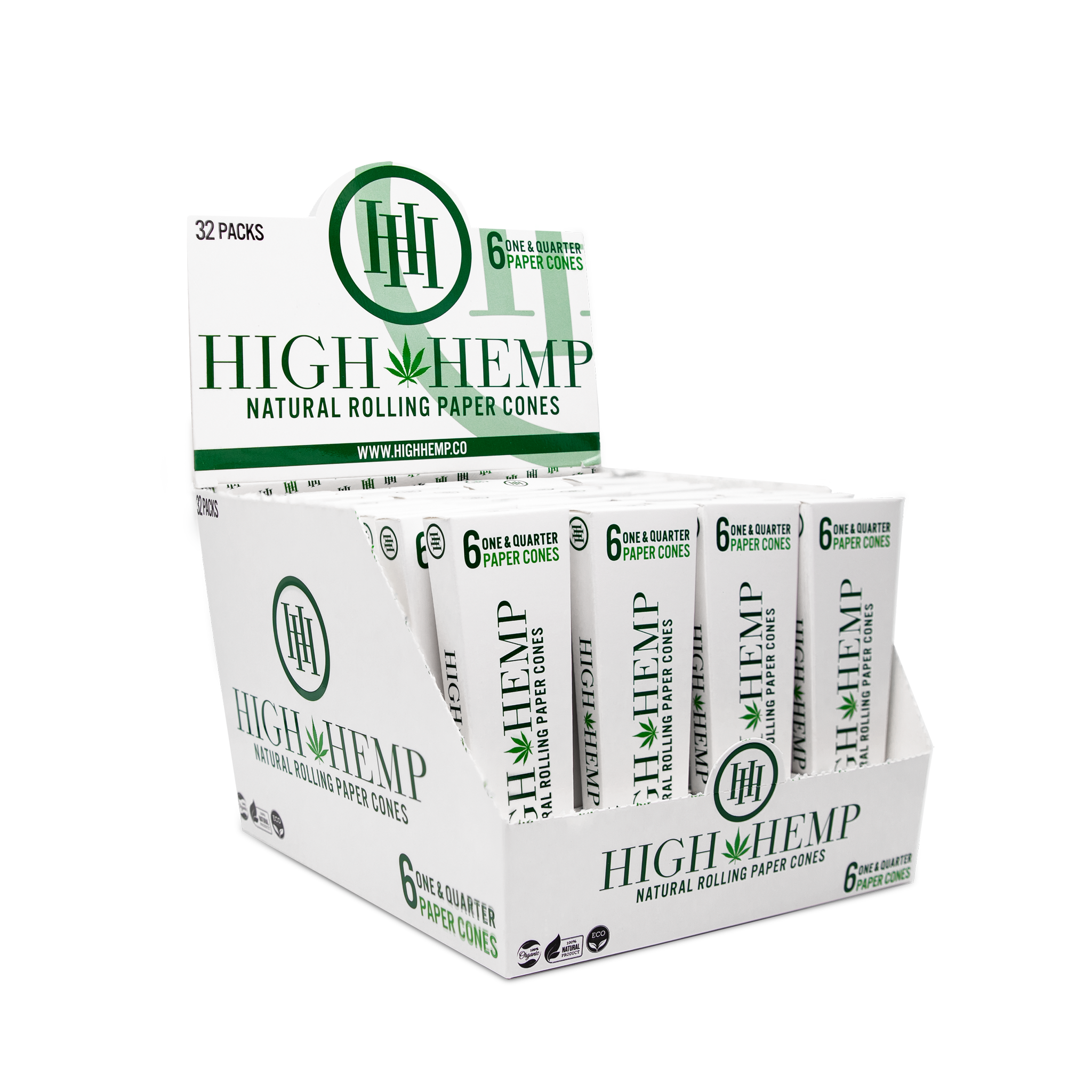 High Hemp Paper Cones