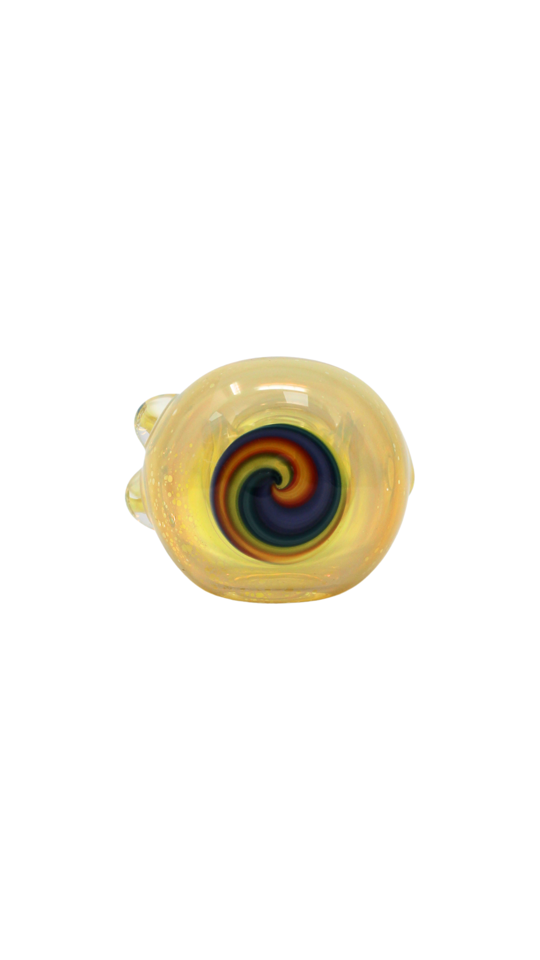 Barkley Glass Silver Fumed Spoon With Spiral Cap