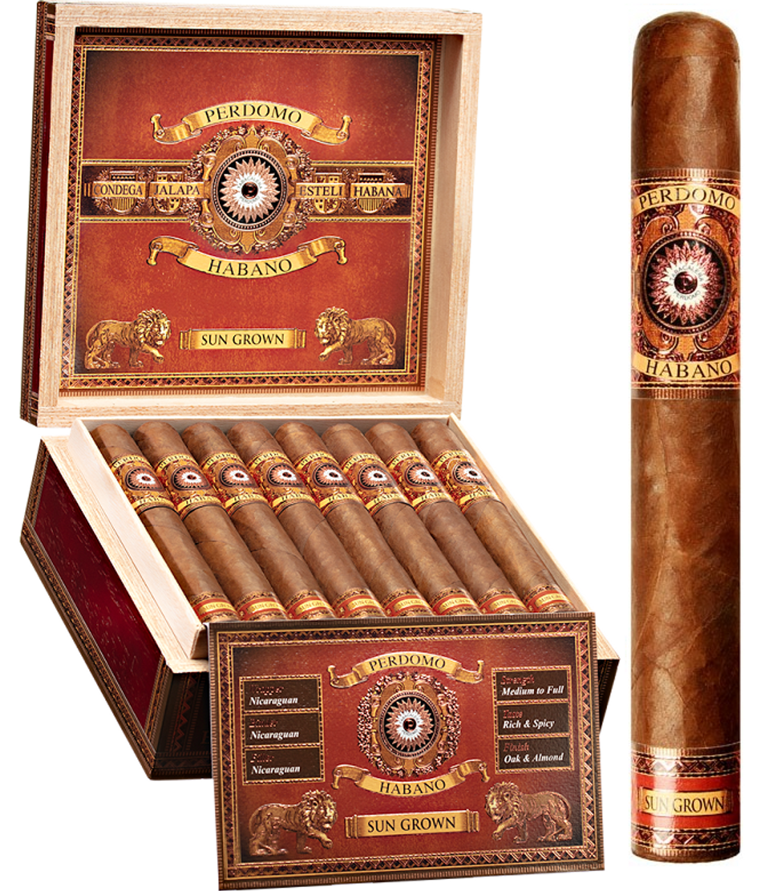 Perdomo Habano Epicure - Sun Grown : 6 X 54
