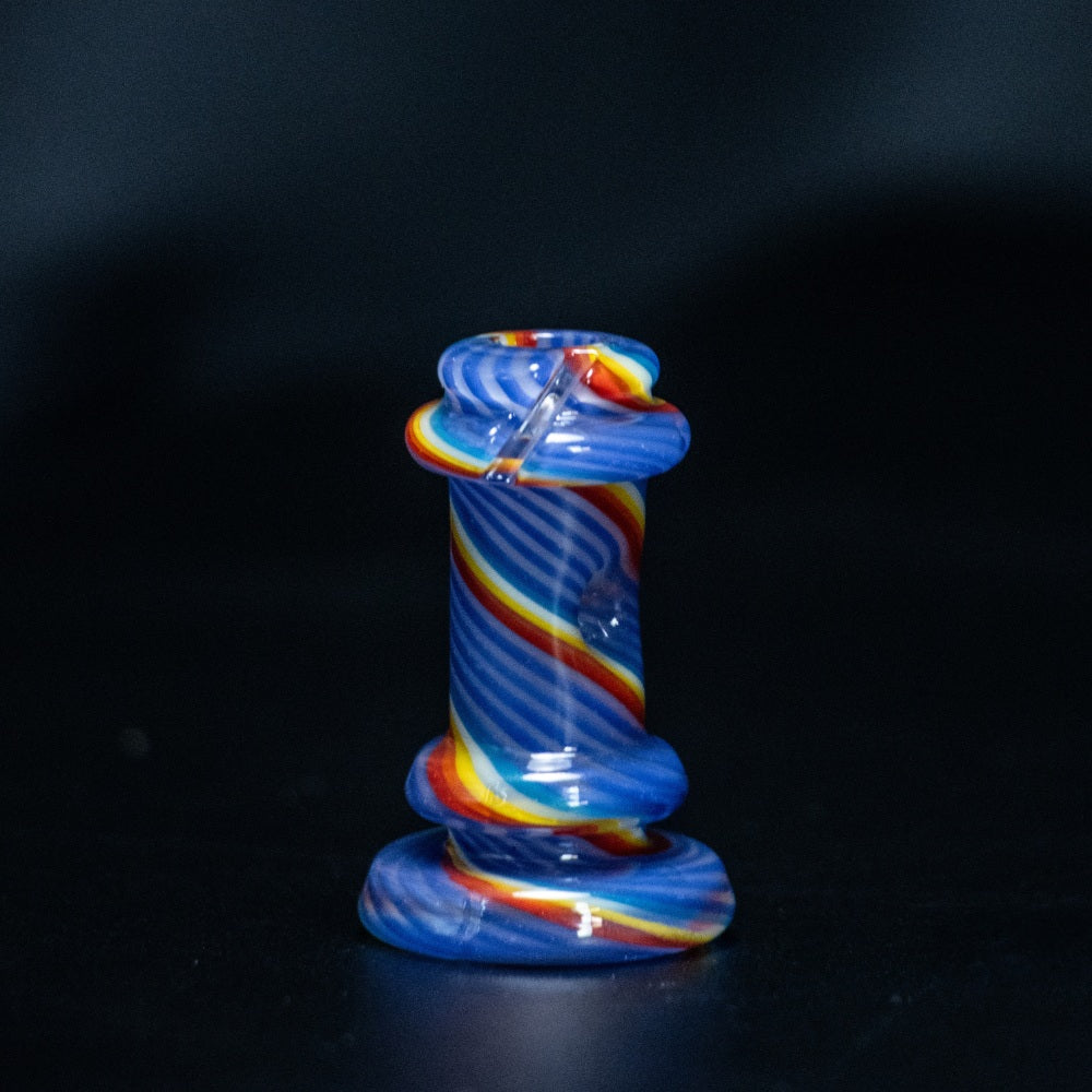 Yo Dabba Dabba - Puffco Pivot Glass Mouthpiece Rainbow Straight