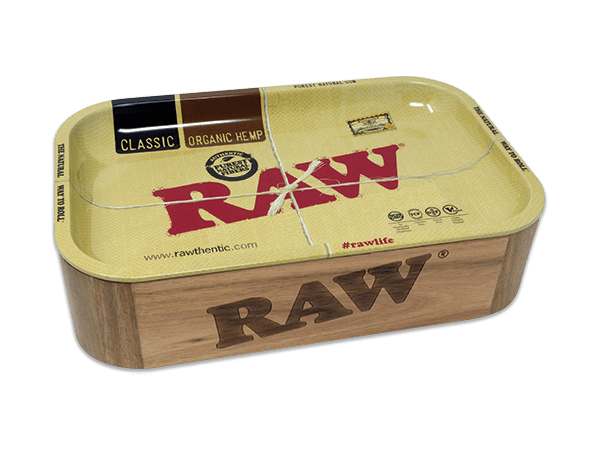 Raw Wood Cache Box w/ Tray - Mini