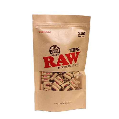 RAW Pre Rolled Tips 200ct Bag
