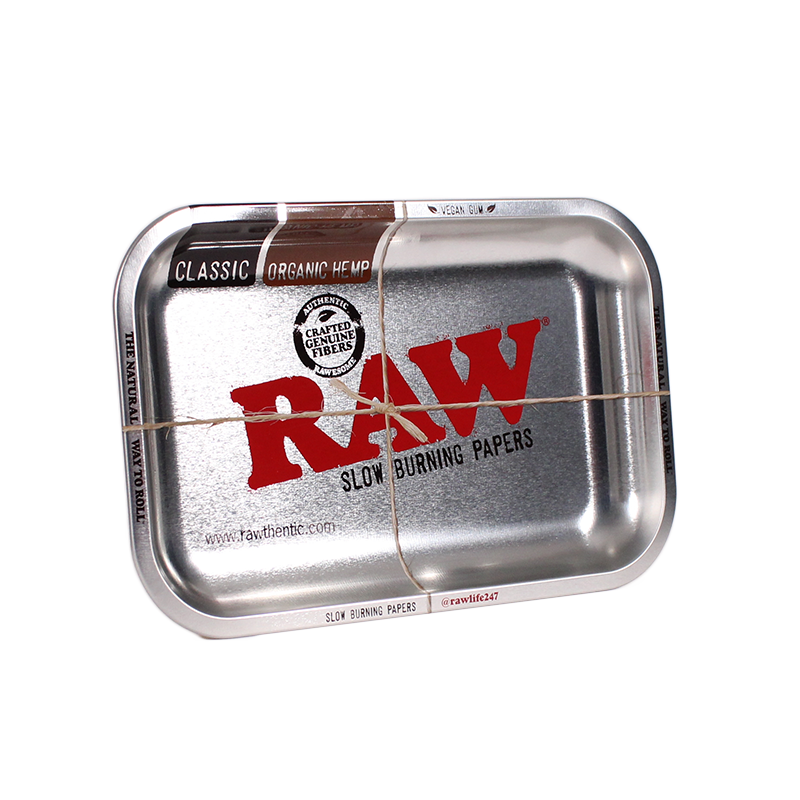 Raw Rolling Tray Silver