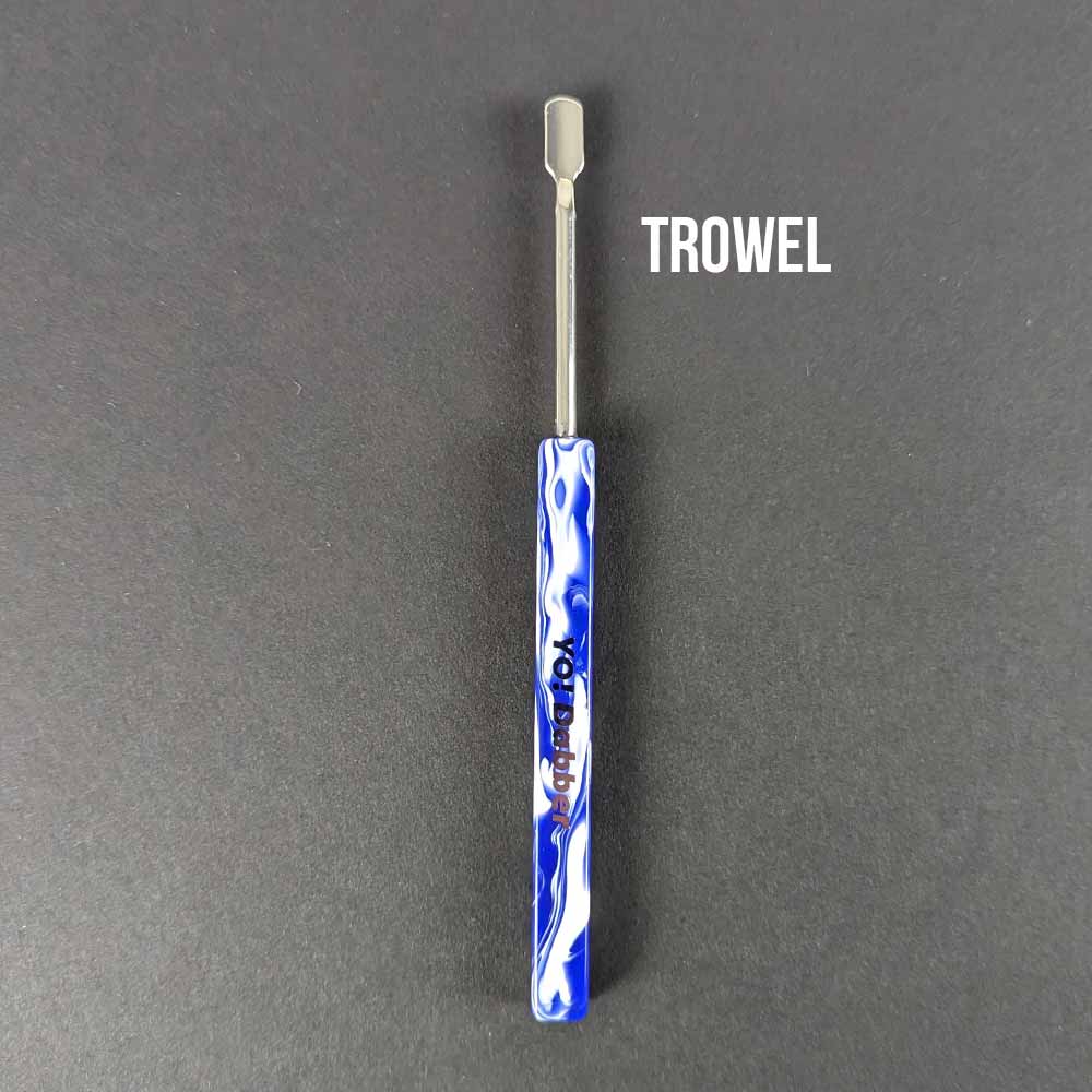 Yo Dabba Dabba Resin Handle YO! Dabber Trowel Tip - Forest green, maroon, royal blue