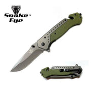 Snake Eye Tactical Rescue Style Spring Assist Knife 8.75"