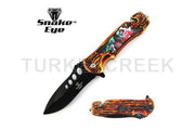 Snake Eye Tactical WildLife Collection Spring Assist Knife- Snake