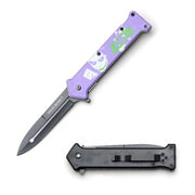 Snake Eye Tactical Spring Assisted Knife - Lavender Joker