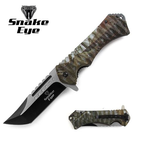 Snake Eye Tactical Spring Assist Knife - Camo