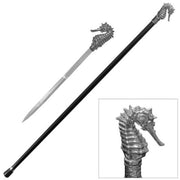 Walking Cane/ Sword Cane- Sea Horse