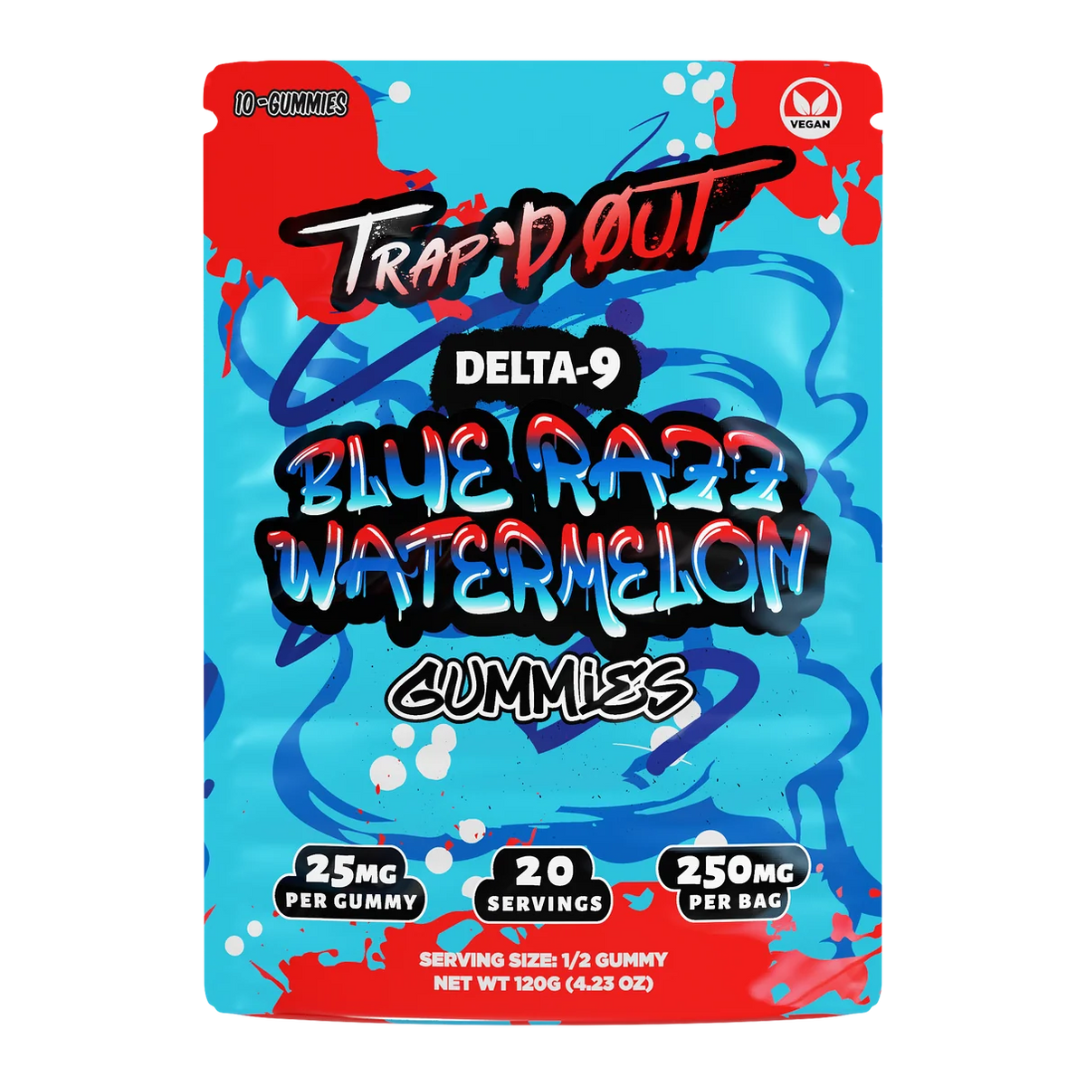 Trap'd Out D9 Gummies 25mg/10pk