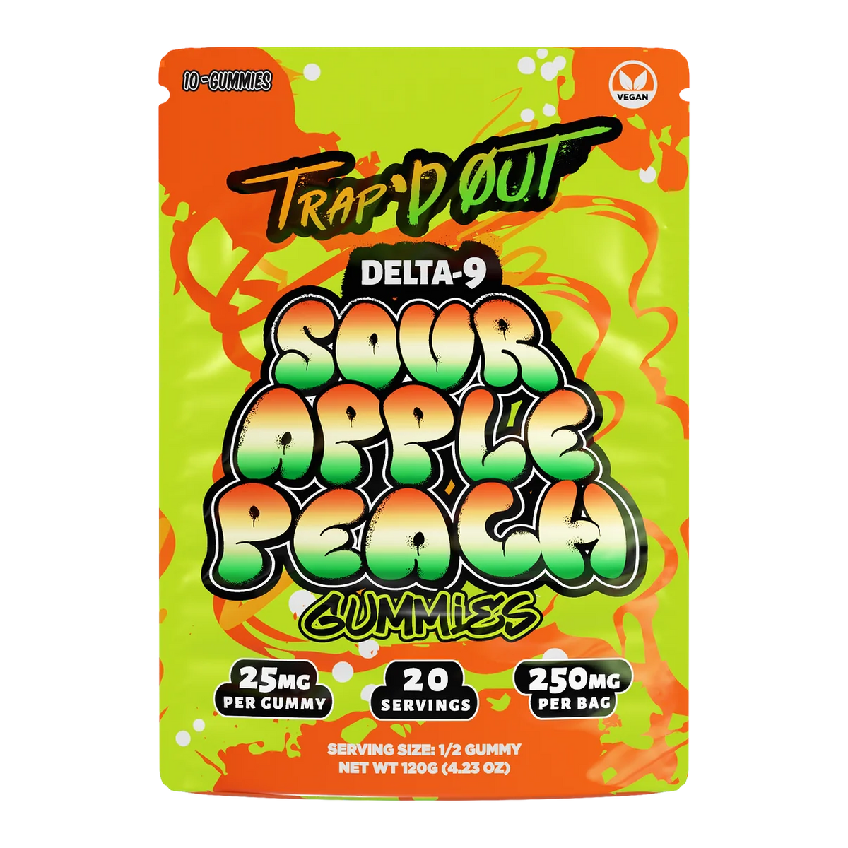 Trap'd Out D9 Gummies 25mg/10pk