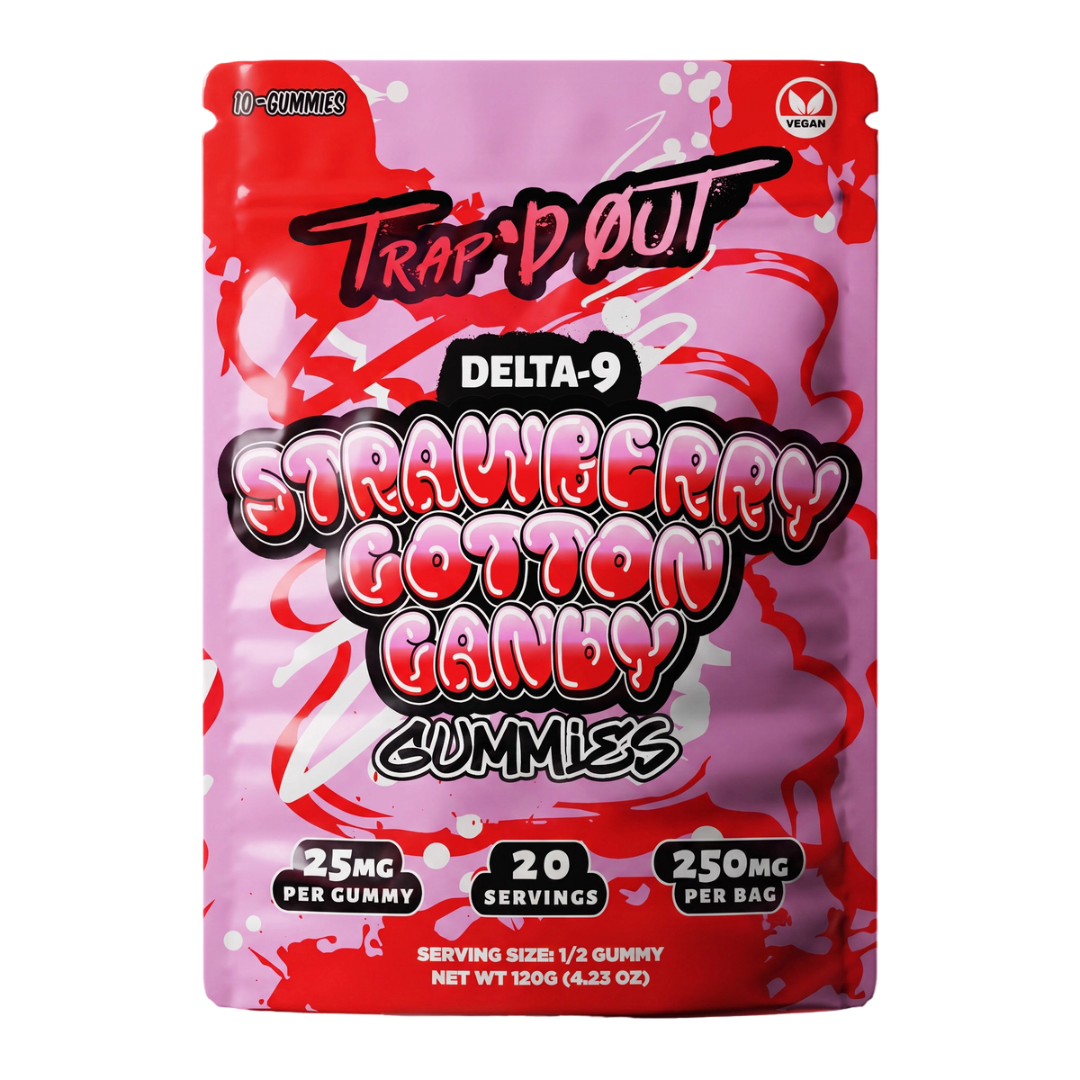 Trap'd Out D9 Gummies 25mg/10pk