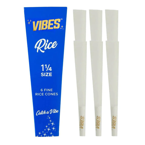 Vibes Cones-Rice : 1 1/4 6pk