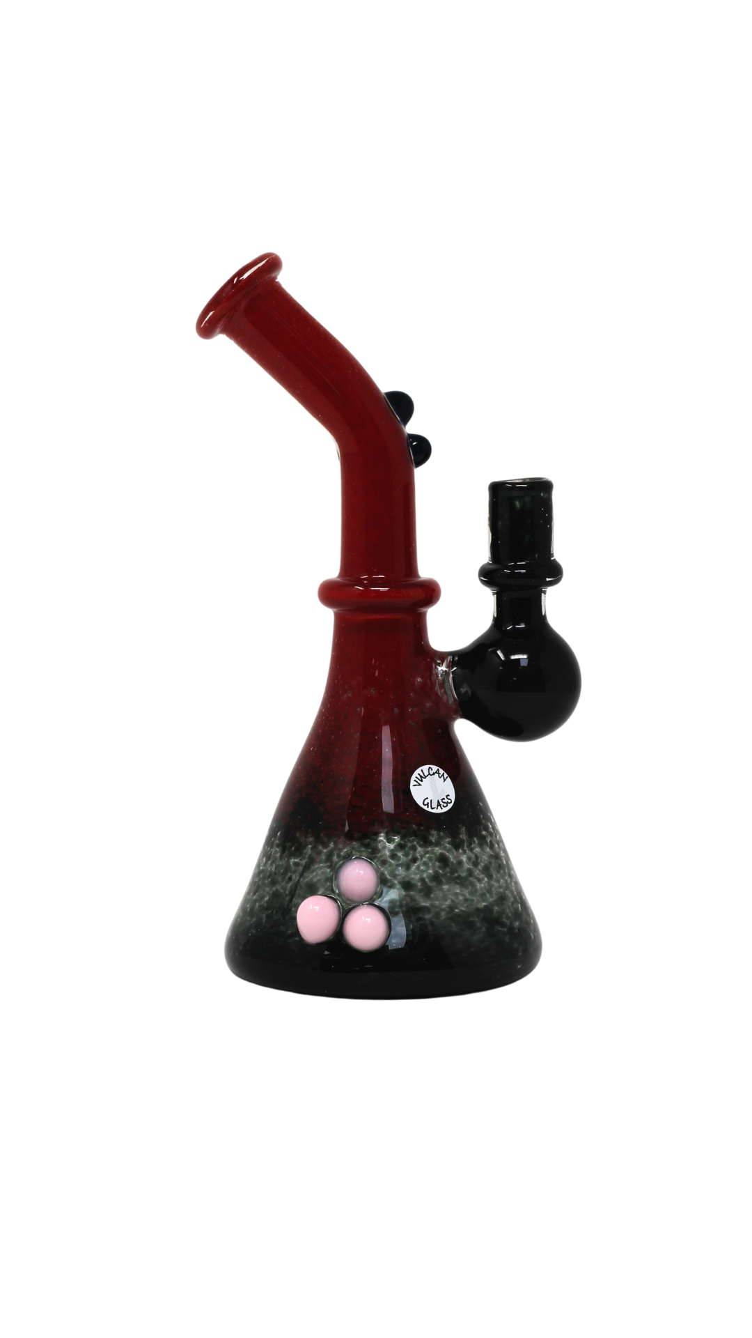 Vulcan Glass Studios Bent Neck Frit Fade Mini Rig
