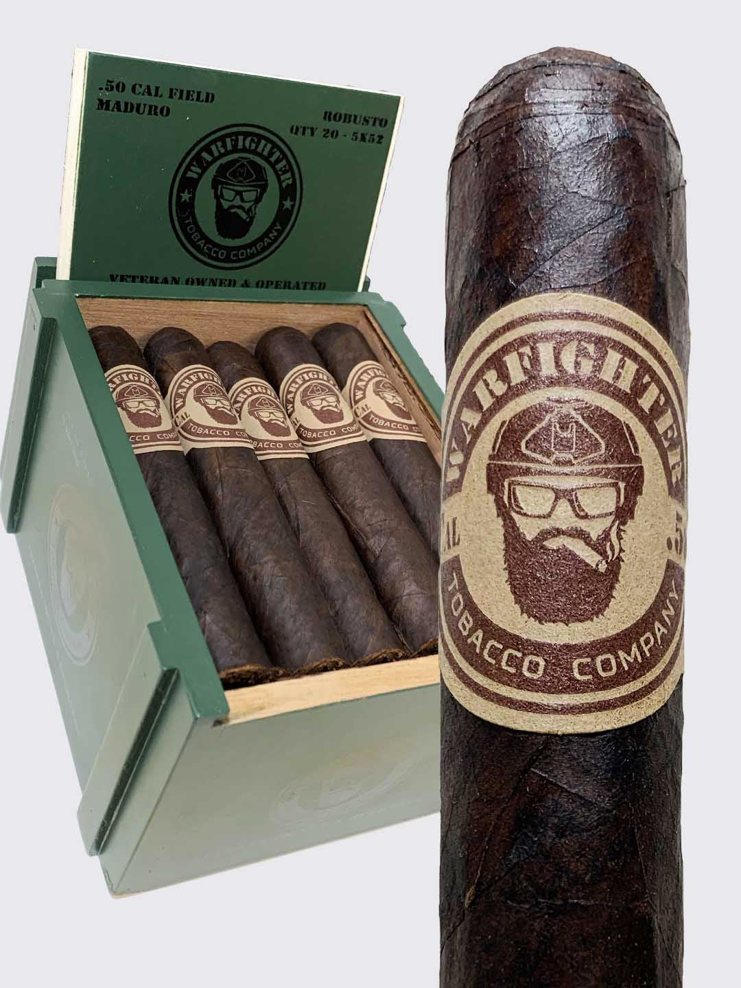 .50 Cal Field Maduro Cigar - Robusto