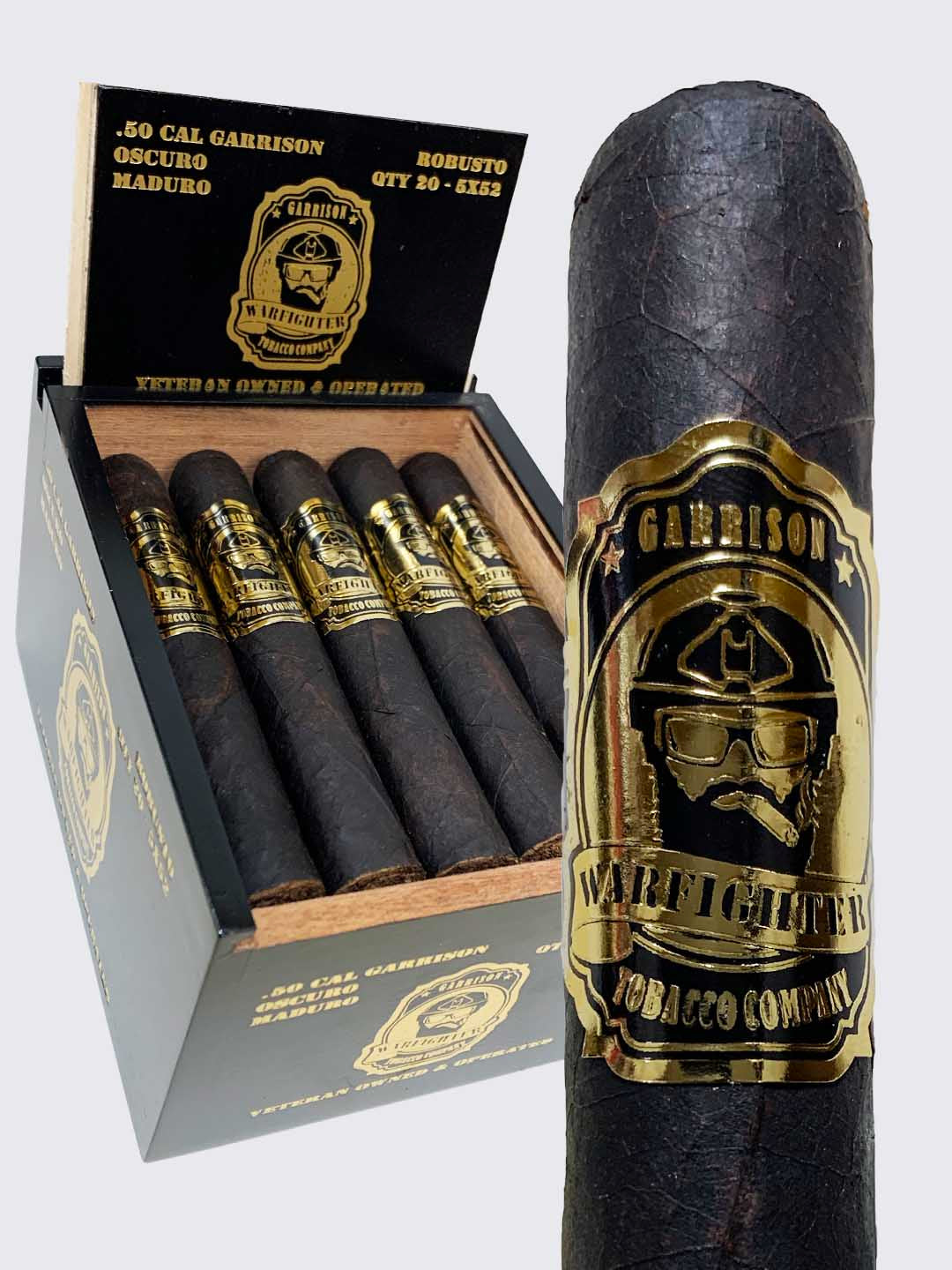.50 Cal Garrison Oscuro Maduro Cigar