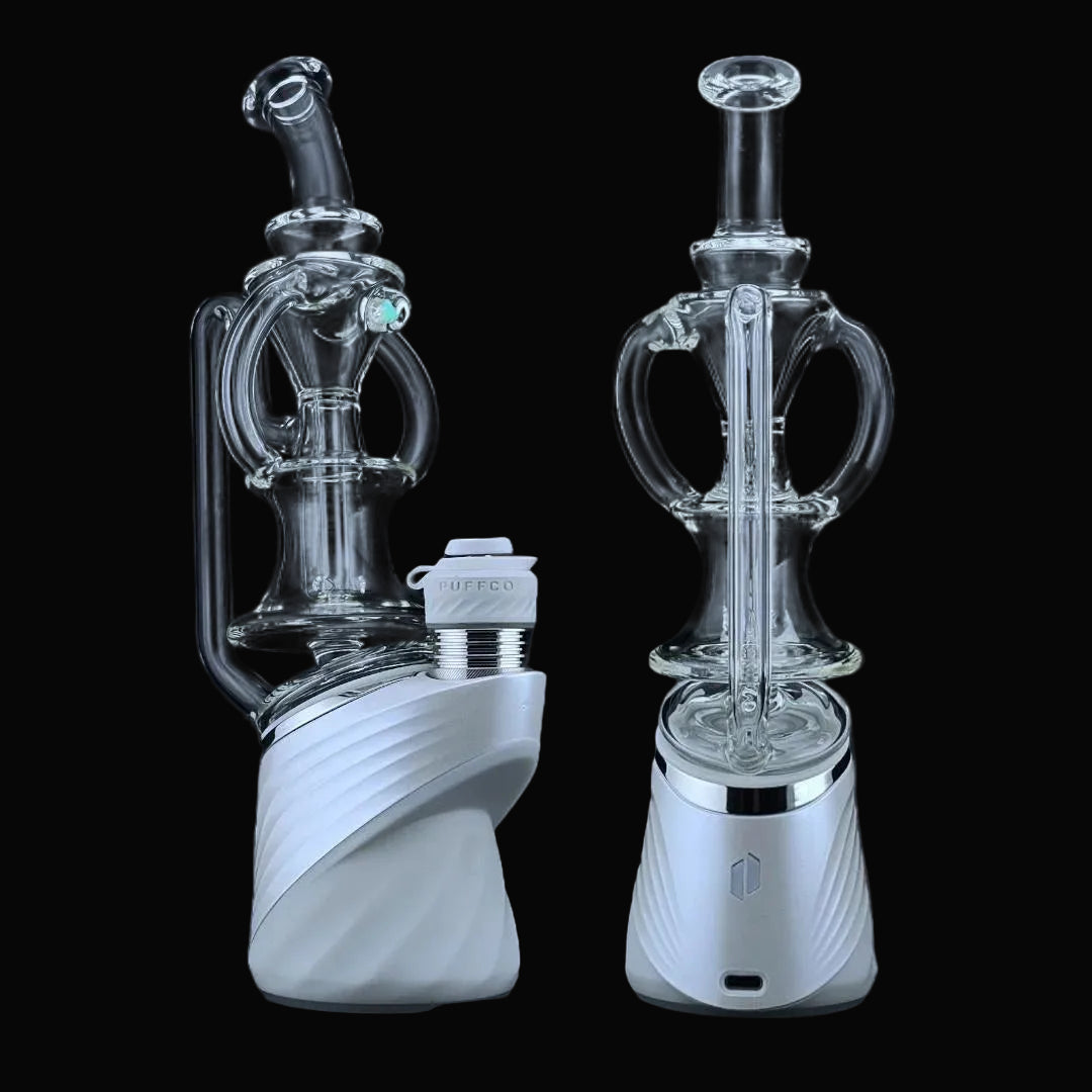 Iridescent Glass - Shredder Recycler Puffco Peak Attachment