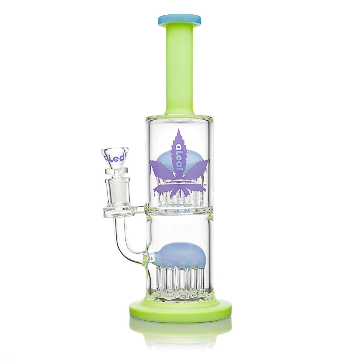 aLeaf 11" Double Tier Tree Perc Waterpipe