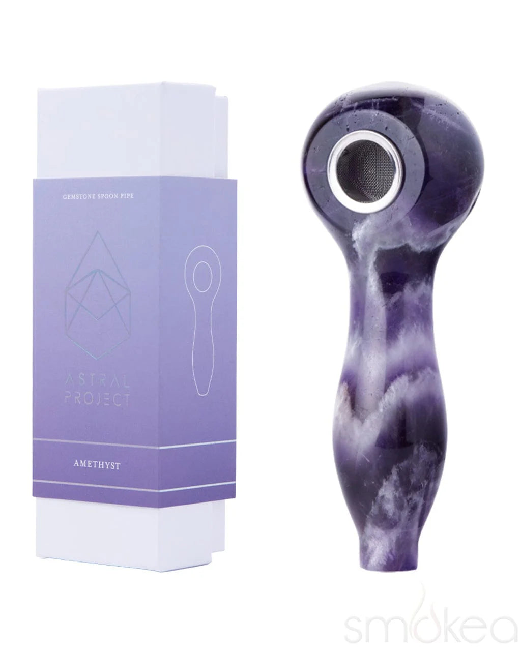 Gemstone Spoon Pipe - Amethyst
