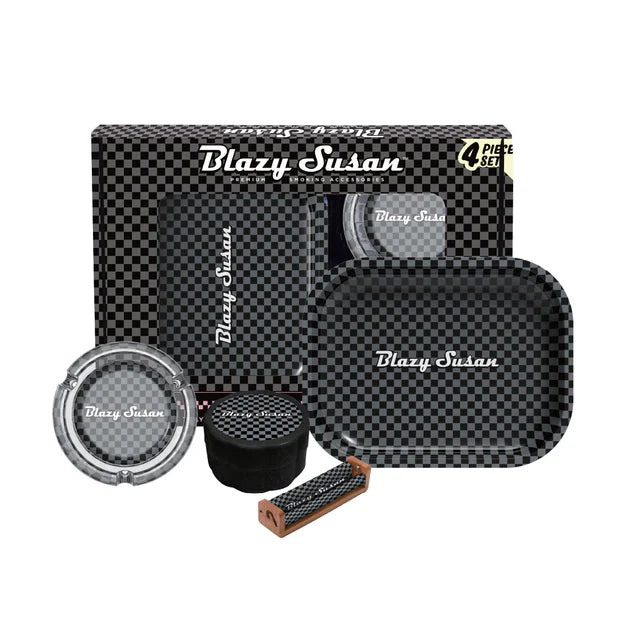 Blazy Susan Smoker's Kit 4pc. - Carbon Black
