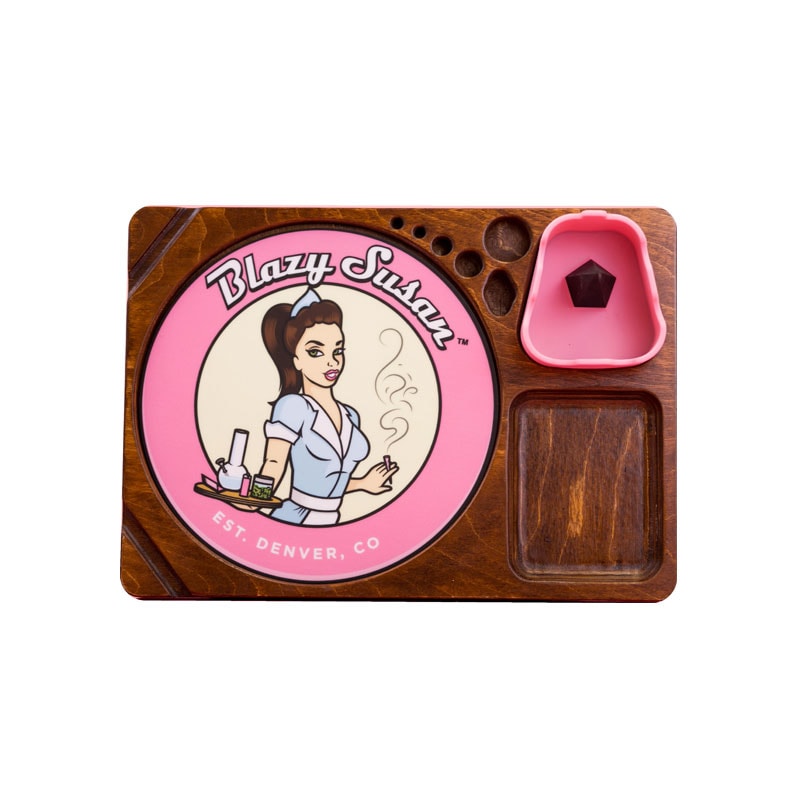 Blazy Susan Wooden Dab Tray