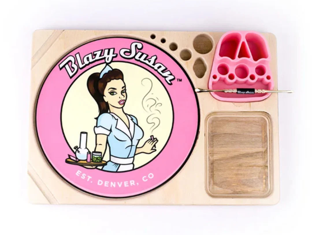 Blazy Susan Wooden Dab Tray