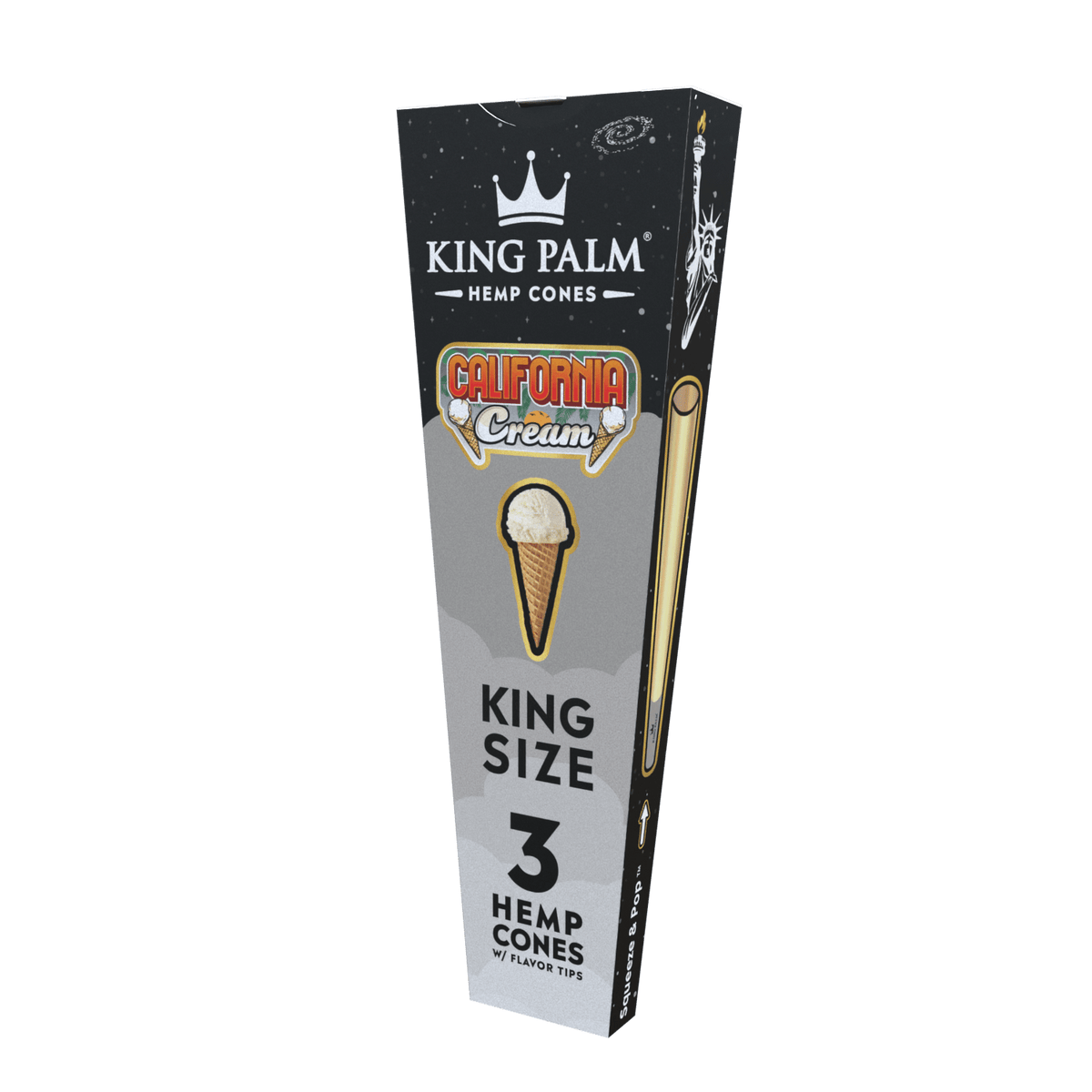 King Palm Hemp Cones King Size California Cream