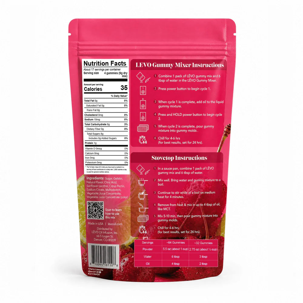 LĒVO Gummy Mix - Limited Edition Cherry Limeade (5.5oz)