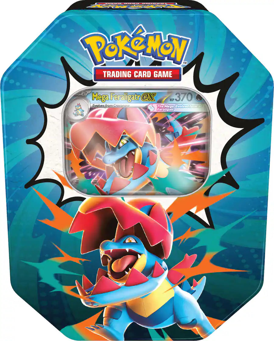 Pokémon - Trading Card Game: Mega Evolution - Ascended Heroes Tin (1 Tin per Order) - Styles May Vary