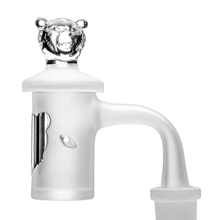 Bear Quartz Worked Sandblasted Sphere Box