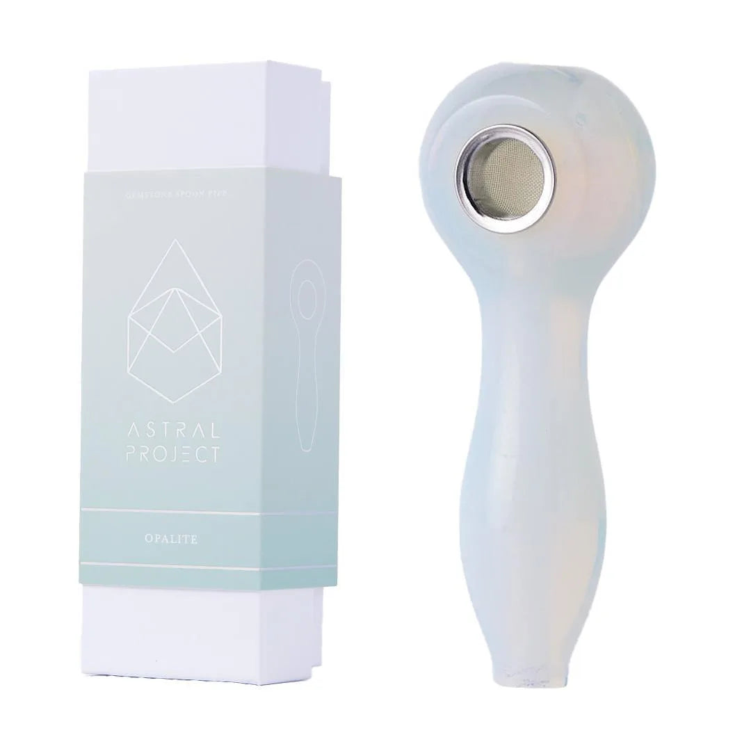 Gemstone Spoon Pipe - Opalite