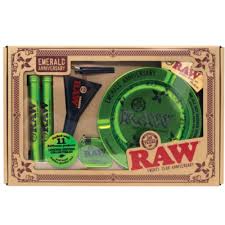 Raw Emerald Anniversary Set