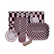Blazy Susan Smoker's Kit 4pc. - Trippy Checkers