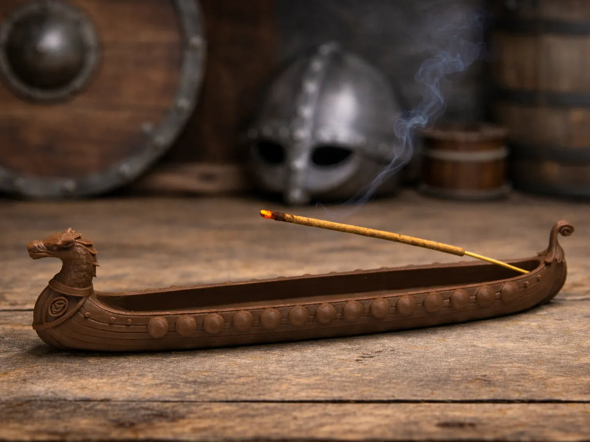 3D Printed Incense Holder - Viking Longboat