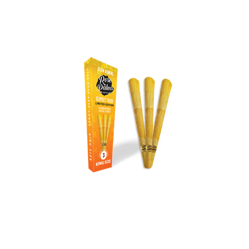 Rose Palm Cones King Size 3pk - Sunset Rose