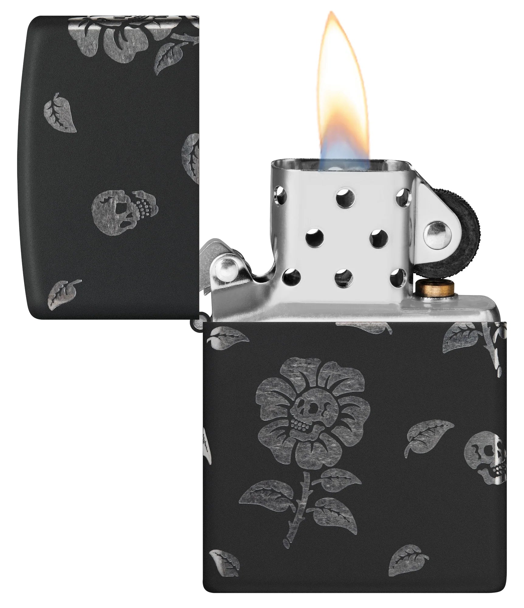 Zippo Flower Skulls