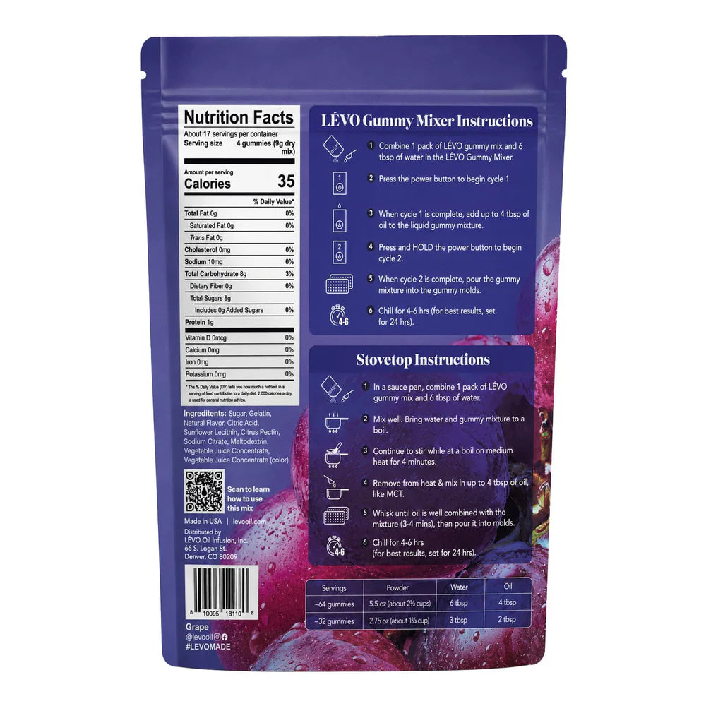 LĒVO Gummy Mix - Grape Soda (5.5oz)